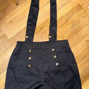 SHEIN Black Pants with Gold Accents